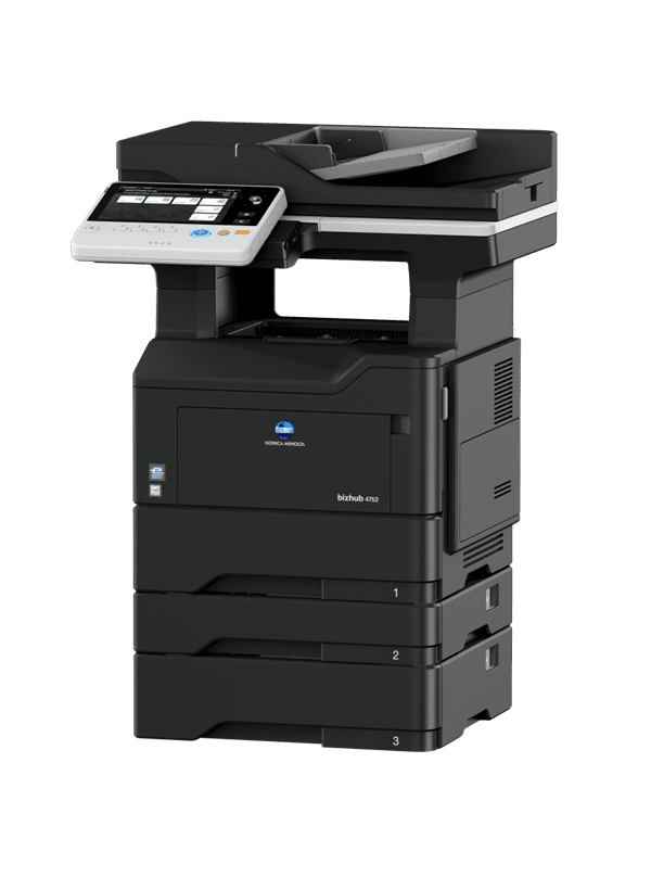 Konica Printer machine comes with electronic touch panel in black colour